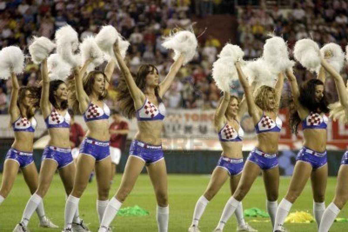 cheerleaders match football croatie bresil 2005